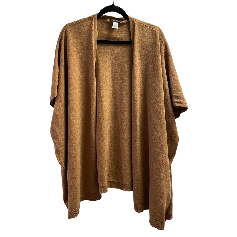 J Jill Oversized Cardigan Size S-L Brown Camel Cozy Lagenlook Nursing Cover